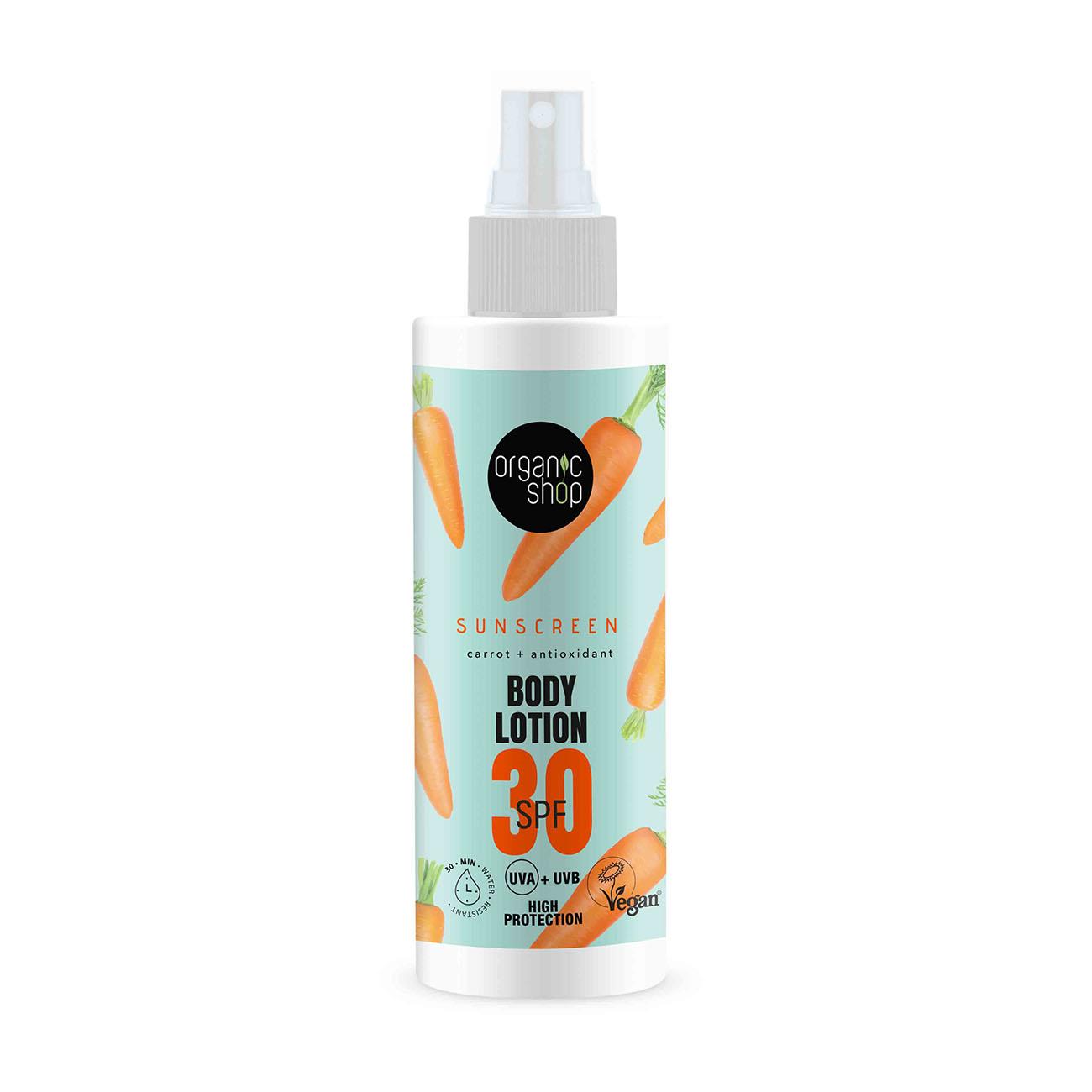 Organic Shop SPF30 Sunscreen Body Lotion 150ml