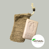 Sisal Soap bag with Bead 8 x 13 cm