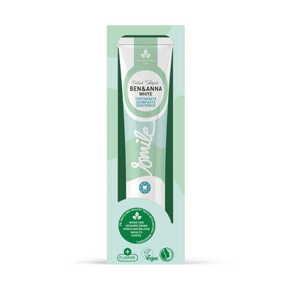 Ben & Anna Natural Toothpaste Tube White with Fluoride 75ml