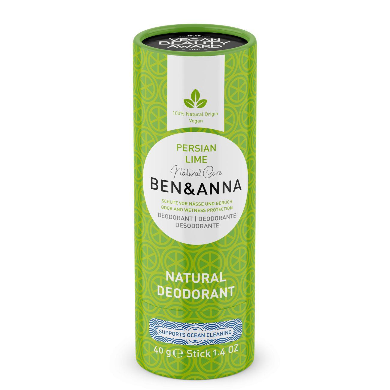 Ben & Anna Soda Deodorant Paper Tube 40g - Persian Lime