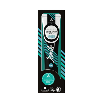 Ben & Anna Natural Toothpaste Tube Black with Fluoride 75ml