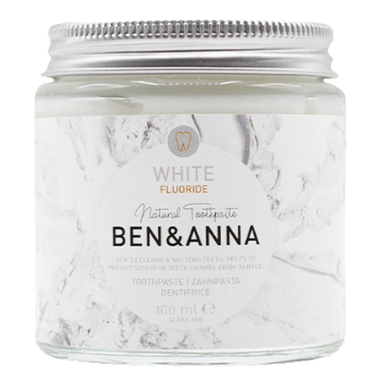 Ben & Anna Natural Toothpaste White with Fluoride 100ml