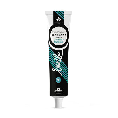 Ben & Anna Natural Toothpaste Tube Black with Fluoride 75ml