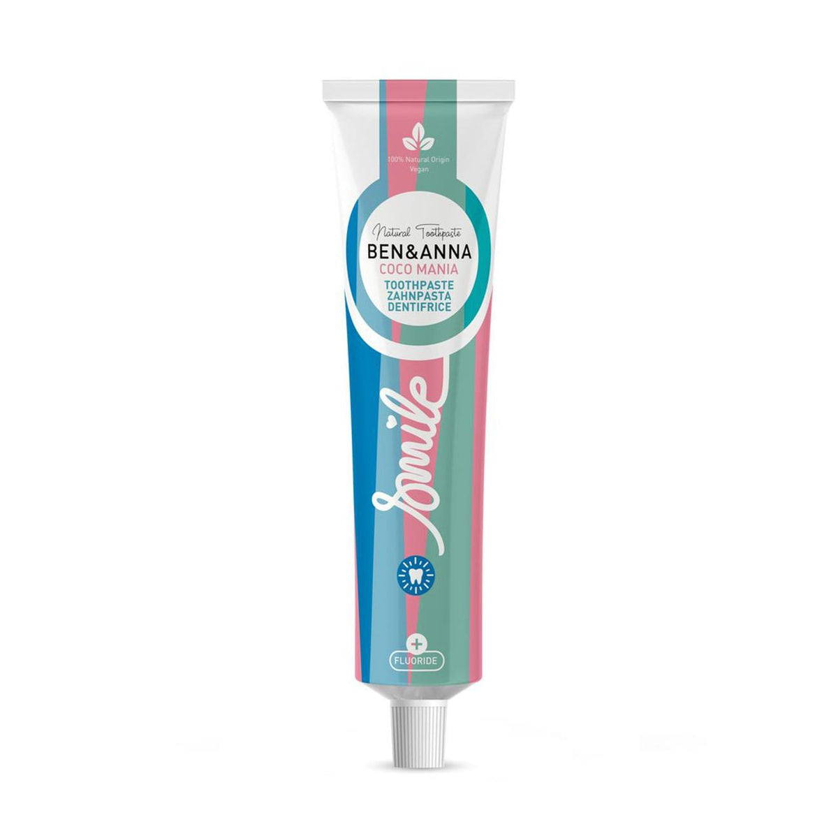 Ben & Anna Natural Toothpaste Tube Coco Mania with Fluoride 75ml