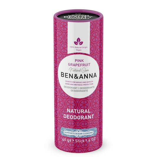 Ben & Anna Soda Deodorant Paper Tube 40g - Pink Grapefruit