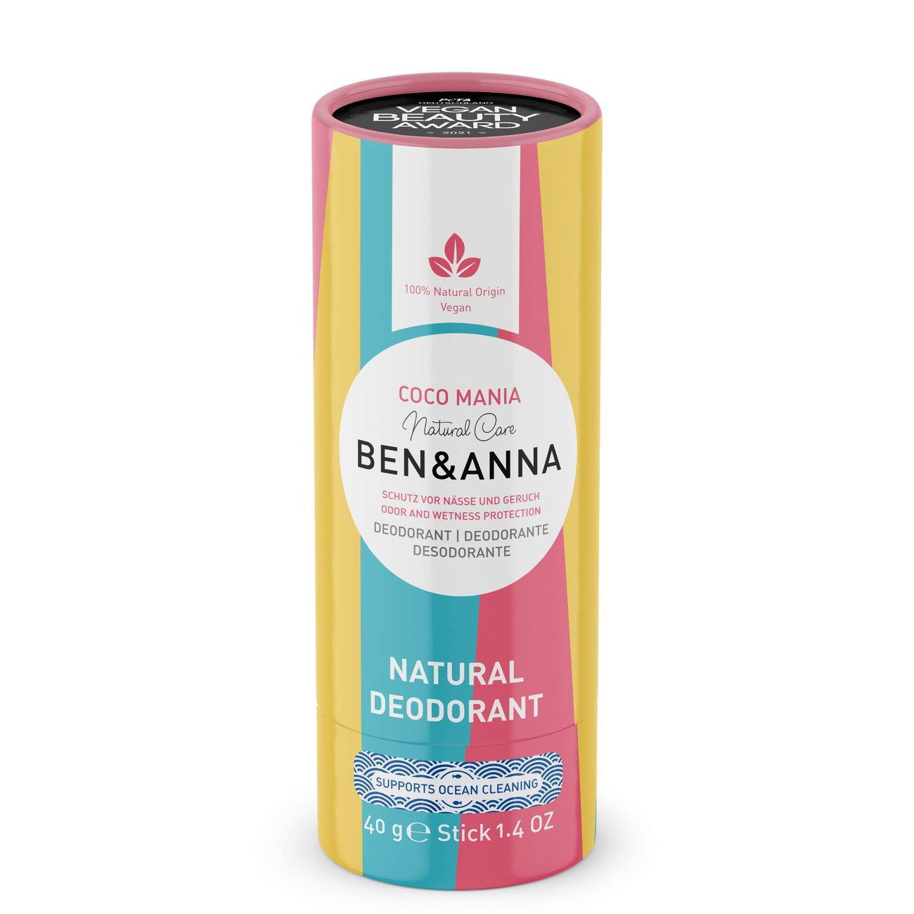 Ben & Anna Soda Deodorant Paper Tube 40g - Coco Mania