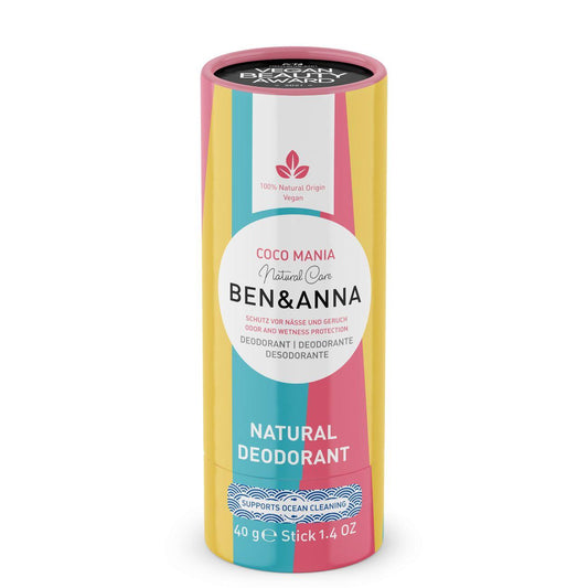 Ben & Anna Soda Deodorant Paper Tube 40g - Coco Mania