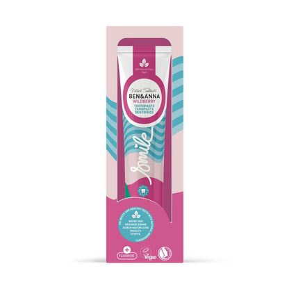Ben & Anna Natural Toothpaste Tube Wild Berry with Fluoride 75ml