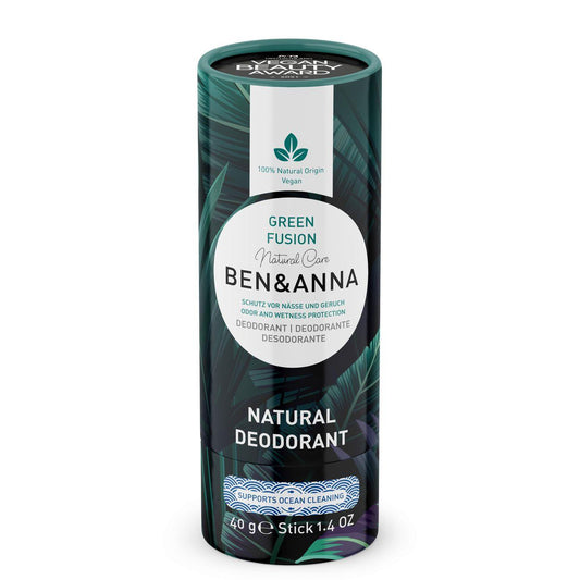 Ben & Anna Soda Deodorant Paper Tube 40g - Green Fusion