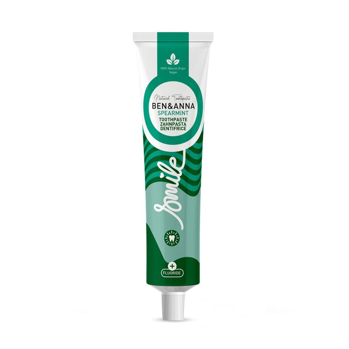 Ben & Anna Natural Toothpaste Tube Mint with Fluoride 75ml