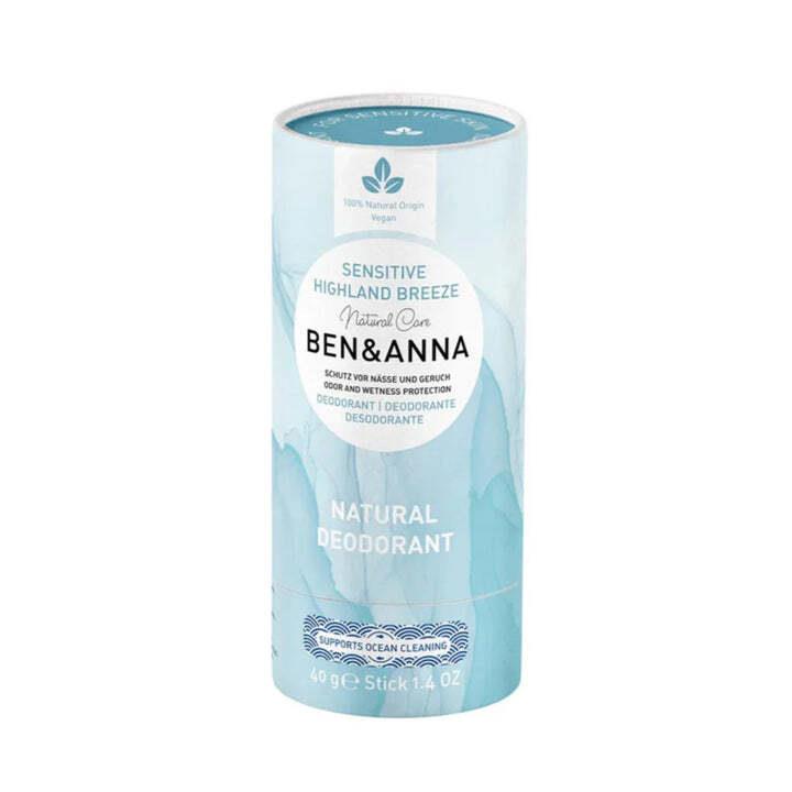 Ben & Anna Soda Deodorant Paper Tube 40g - Sensitive Highland Breeze