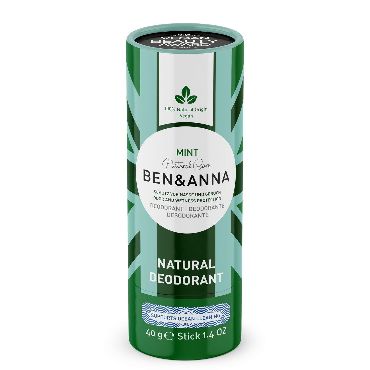 Ben & Anna Soda Deodorant Paper Tube 40g - Mint