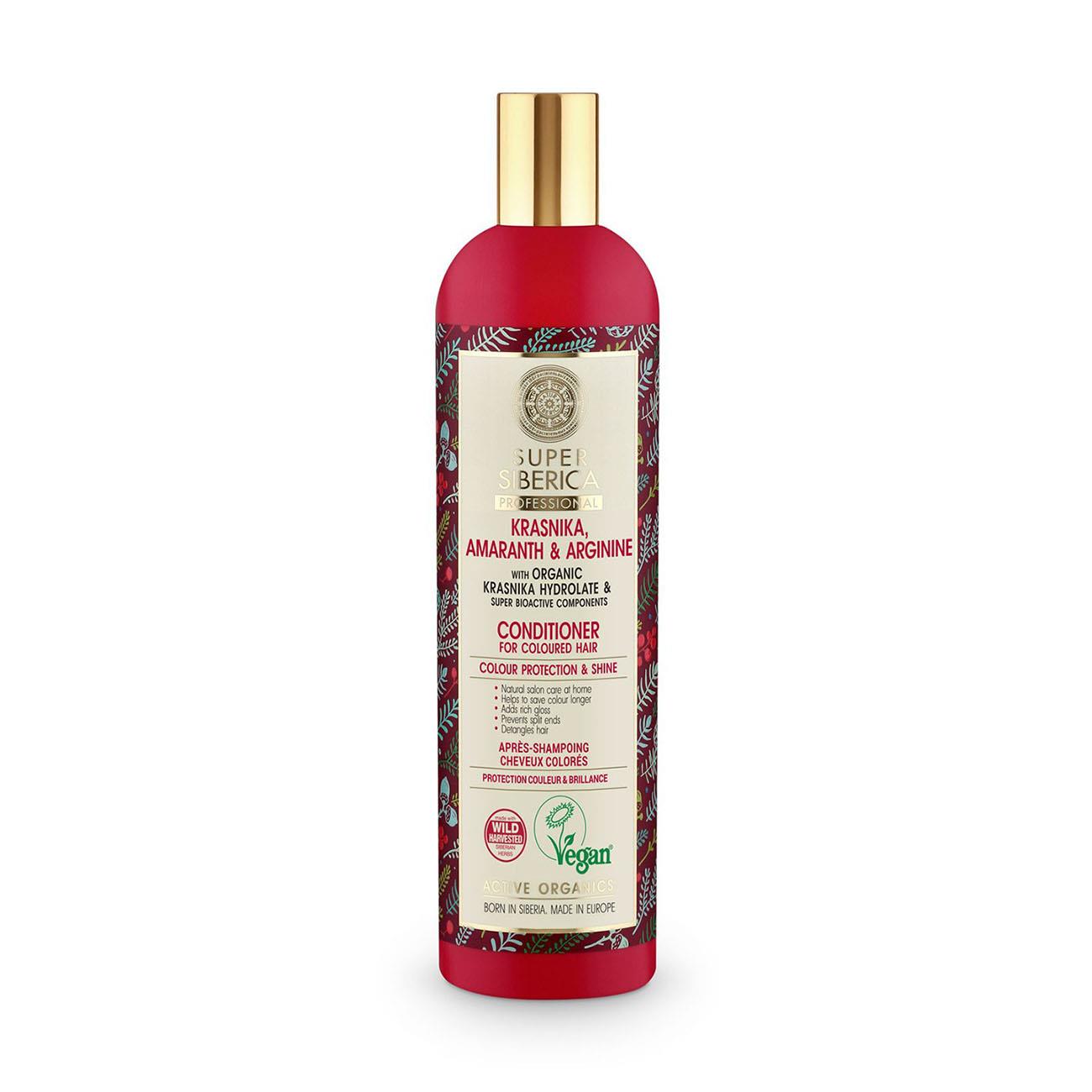 Super Siberica Conditioner Coloured Hair Krasnika amaranth & arginine 400ml