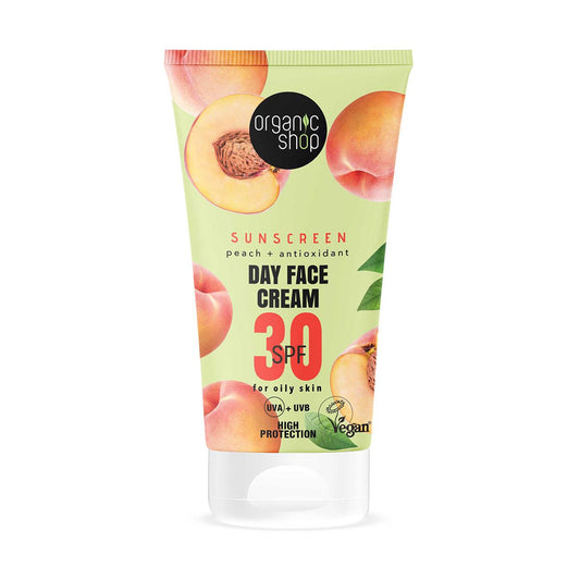 Organic Shop SPF30 Sunscreen Day Face Cream Oily Skin 50ml