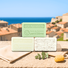 Load image into Gallery viewer, Goat Milk Soaps in a group photo
