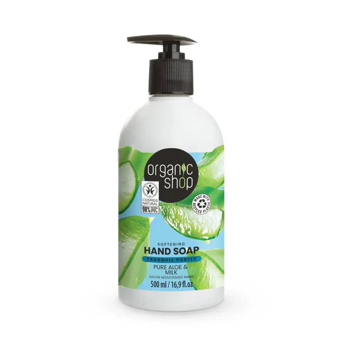 Organic Shop Hand Soap Softening - Aloe & Milk 500ml