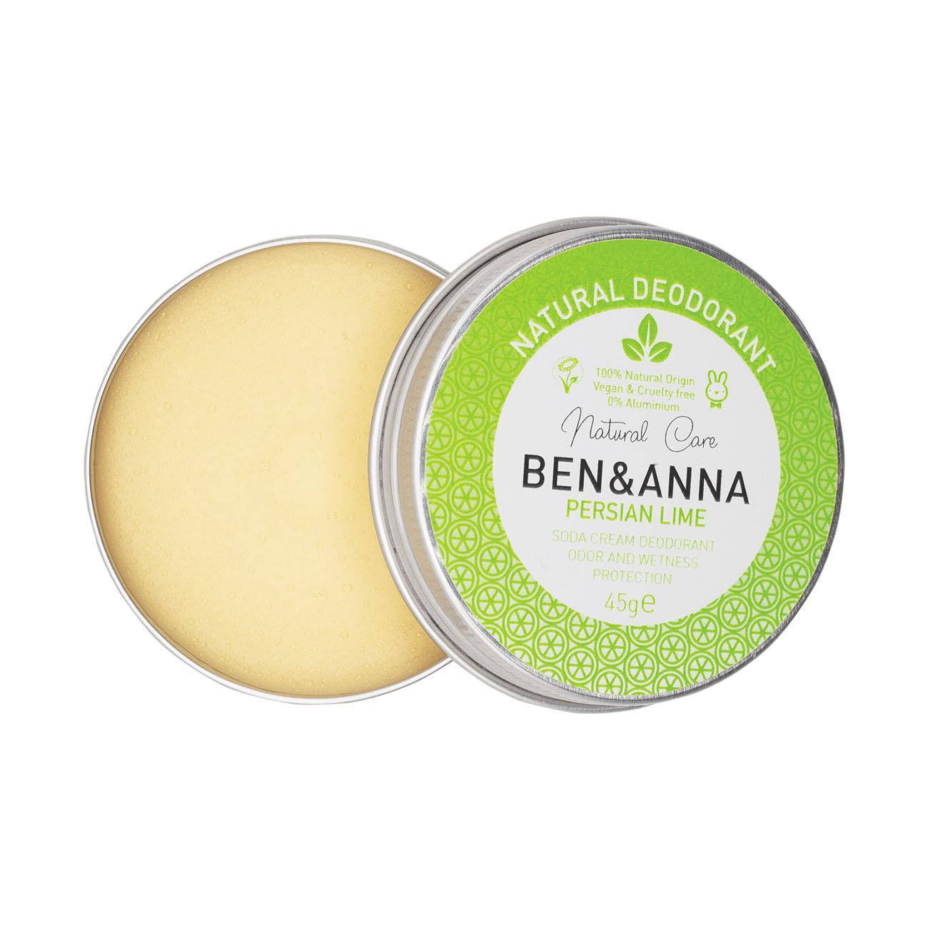 Ben & Anna Natural Persian Lime Cream Deodorant Tin 45g